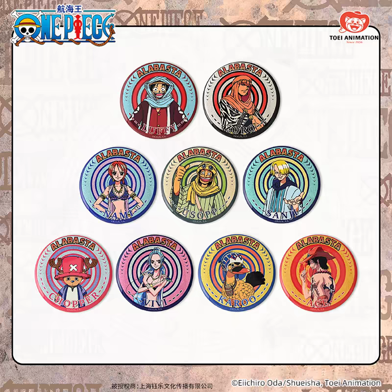 One Piece Tin Badge Vol.2 Alabasta Arc - Blind Pack