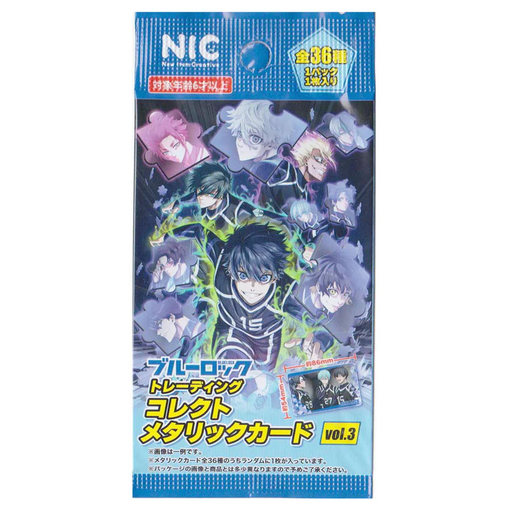 Blue Lock Trading Collectible Metallic Card Vol.3 - Blind Pack