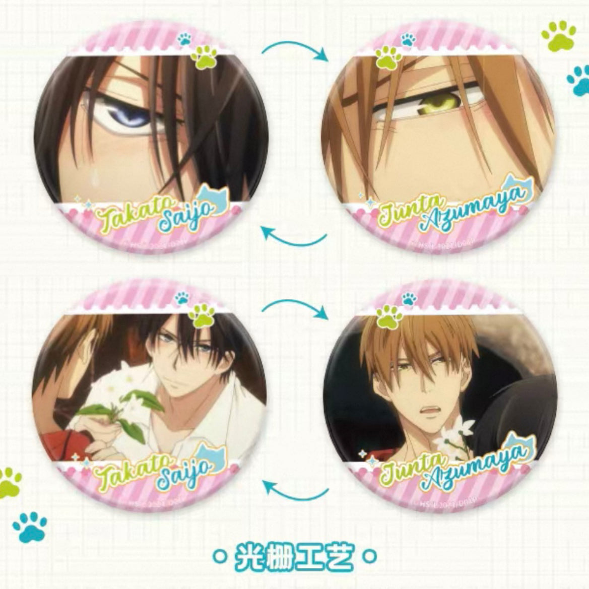 Dakaichi: I'm Being Harassed by the Sexiest Man of the Year Spain Edition Scene Shot Badge - Blind Pack