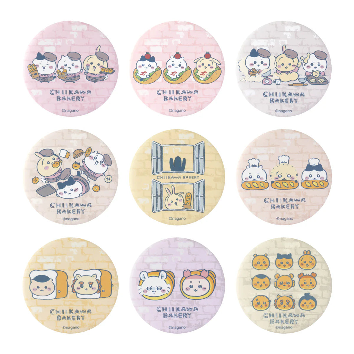 Chiikawa Bakery Trading Matte Can Badge - Blind Pack