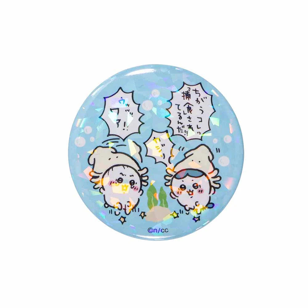 Chiikawa Aquarium Hologram Button Badge Collection - Blind Pack