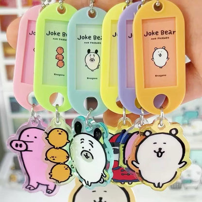 Joke Bear and Friends Series Acrylic Name Tag Keychain - Blind Pack