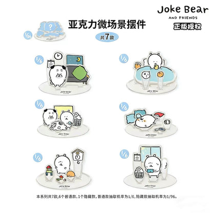 Joke Bear and Friends Series Acrylic Micro Scene Ornament - Blind Pack