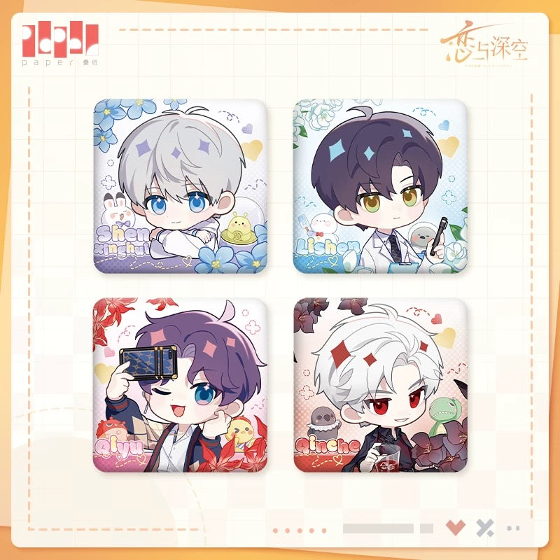 Love and Deepspace “Lingkong Q News” Series - Tinplate Badge