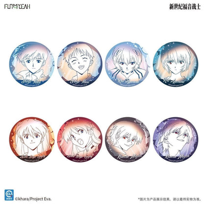 EVANGELION Past Flowing Light Series Tinplate Badge - Blind Pack