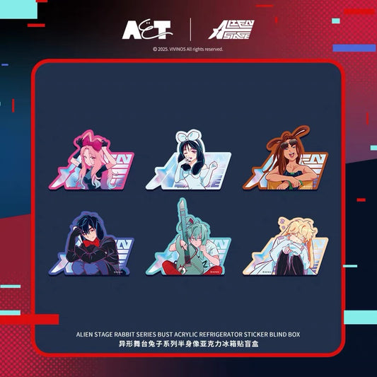 Alien Stage Rabbit Series Bust Acrylic Refrigerator Sticker - Blind Box