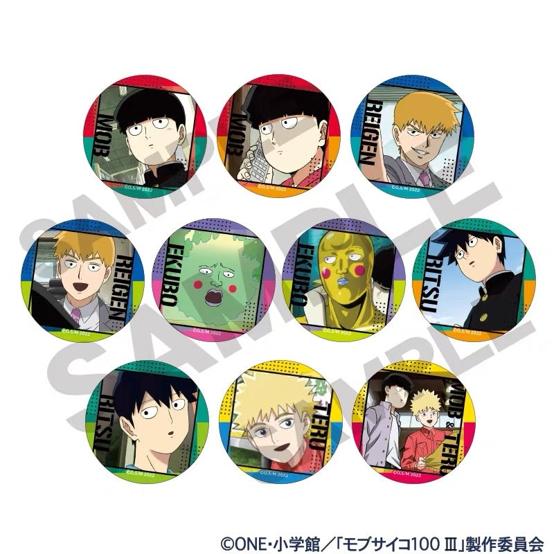 Mob Psycho 100 III Scene Illustration Badge - Blind Pack