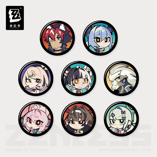 Zenless Zone Zero Affinity Series Agent Icon Mini Badge Blind Box Vol.6 - Blind Pack