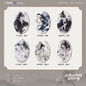 The Husky and His White Cat Shizun Original Novel Derivative Merchandise Ink Wash Style Badge - Blind Pack
