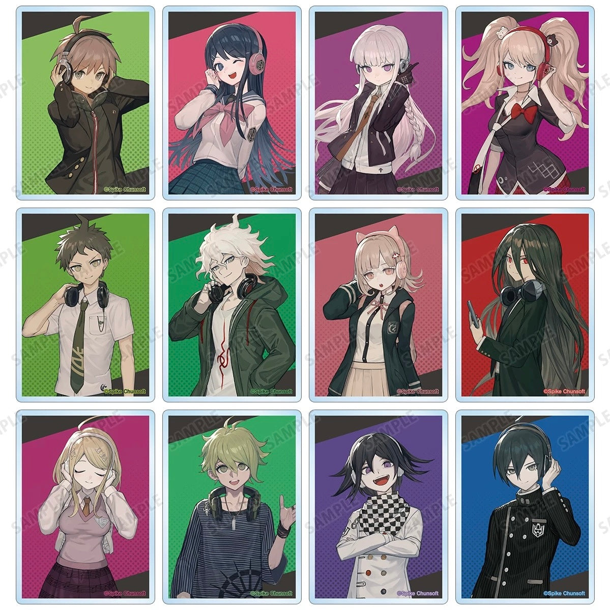 Danganronpa Lack Illustration Headphone Series Acrylic Card - Blind Pack