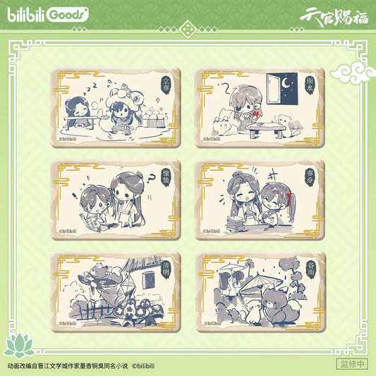 Heaven Official's Blessing Voice of Spring Series Two-Character Rectangular Badge - Blind Box