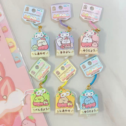 Sumikko Gurashi Omamori Acrylic Charm (Strawberry Fair Collection)
