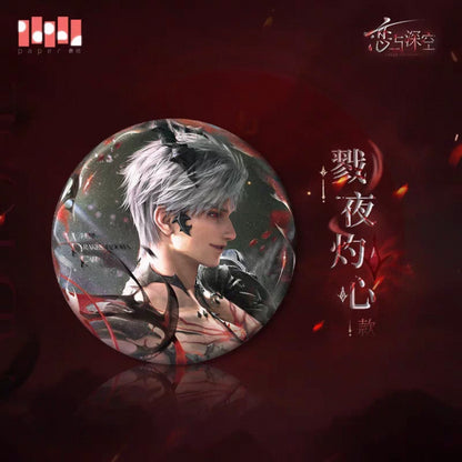 Love and Deepspace Sylus Abyssal Overlord Series Can Badge