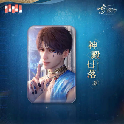 Love and Deepspace Rafayel Tide God Series Square Can Badge