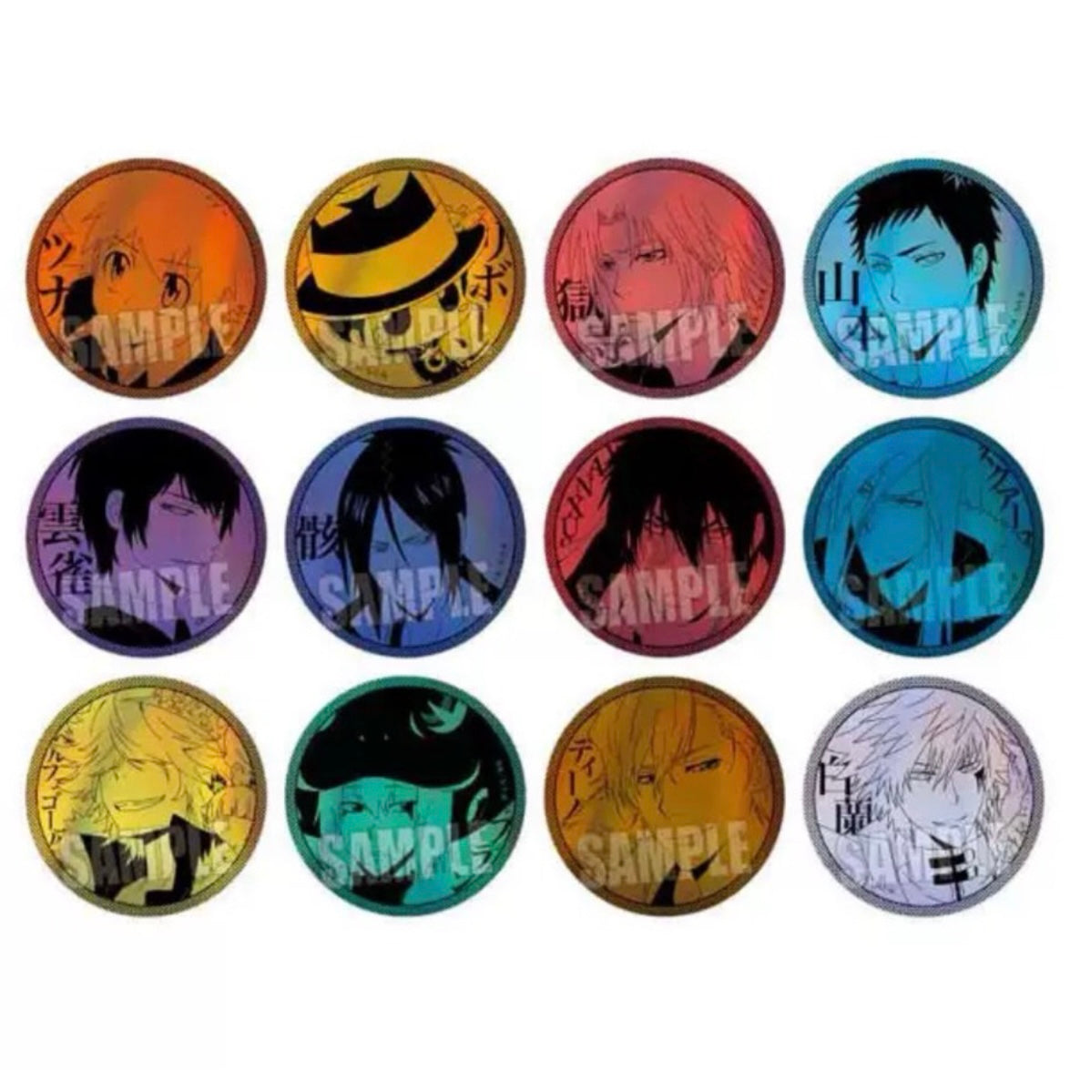 Hitman Reborn! Monochrome Holo Can Badge Blind Pack