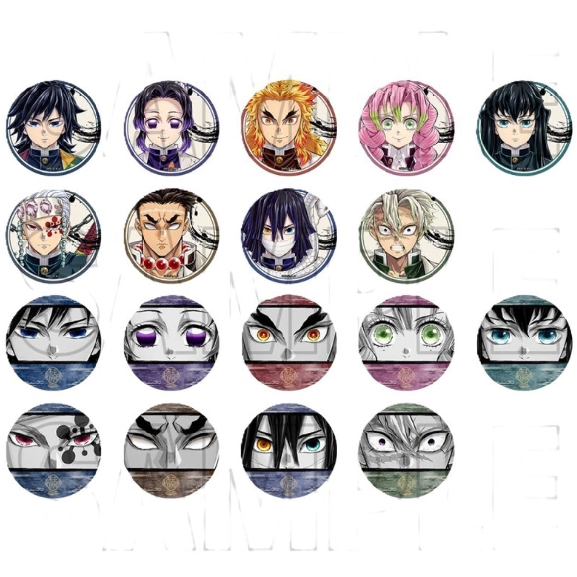 Demon Slayer Hashira Exhibition Gaze Can Badge Blind Pack