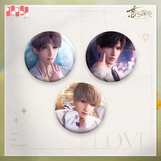 Love and Deepspace Where the Gaze Falls Series Can Badges