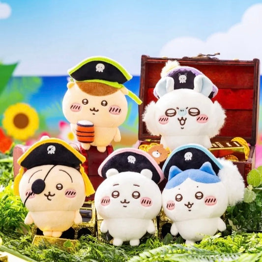 Chiikawa Adventure Pirate Series Plush Keychains