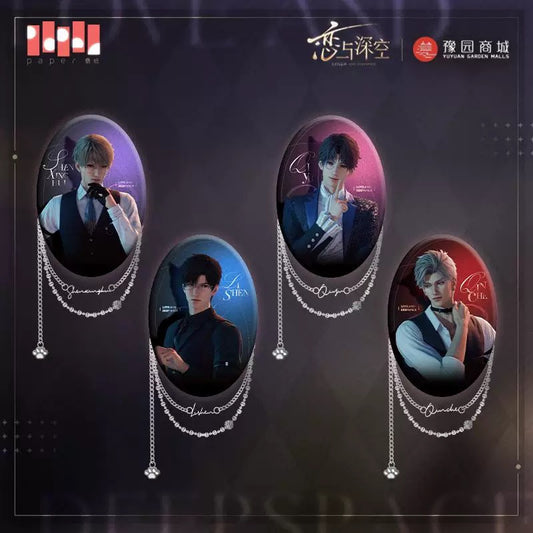 [Love and Deepspace] x [Yu Garden] "Meow" Journey Series Oval Chain Can Badges