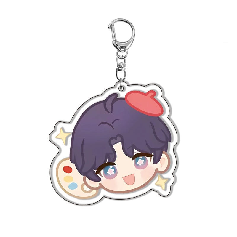 Love and Deepspace [Fan-Made Art] Chibi Vol.A Acrylic Keychain