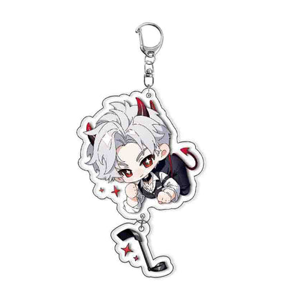 Love and Deepspace [Fan-Made Art] Sylus Chibi Acrylic Keychain