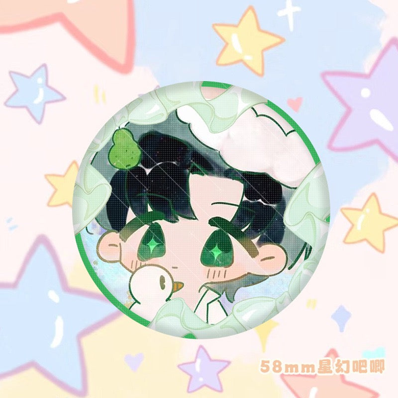 Love and Deepspace [Fan-Made Art] Chibi Vol.X Can Badge