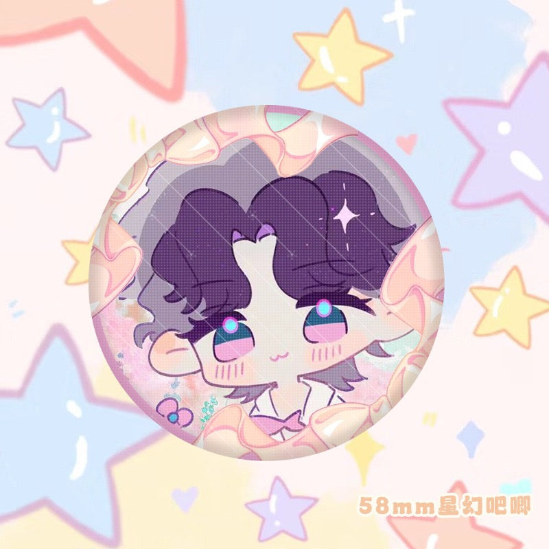 Love and Deepspace [Fan-Made Art] Chibi Vol.X Can Badge