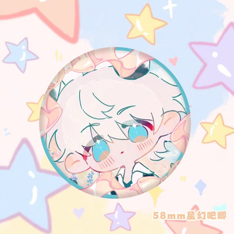 Love and Deepspace [Fan-Made Art] Chibi Vol.X Can Badge