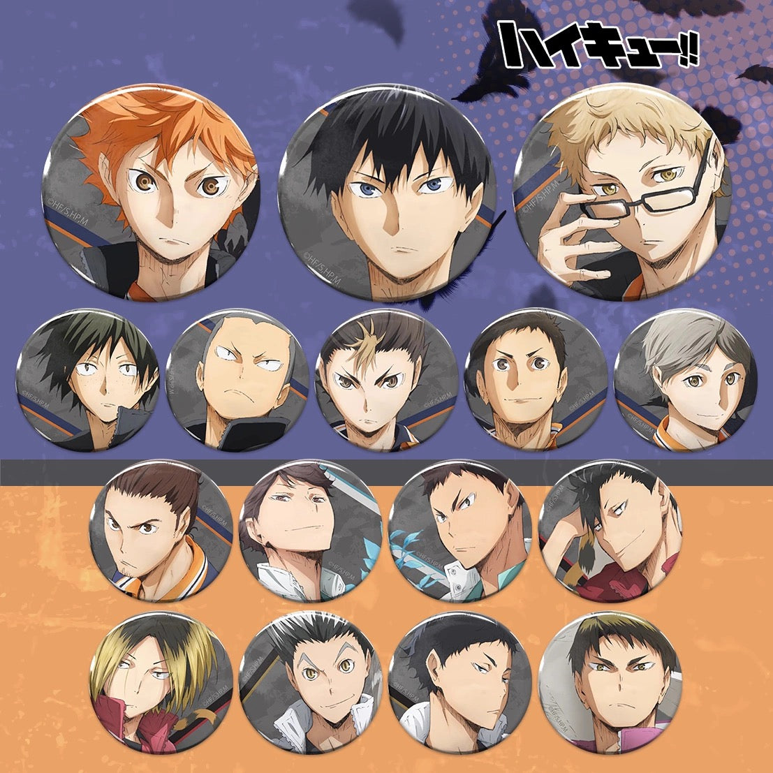 HAIKYU!! COSPA Poster Pattern Can Badge