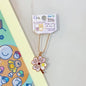 Rilakkuma Four-Leaf Clover Metal Keychain