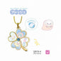Sumikko Gurashi Four-Leaf Clover Metal Keychain