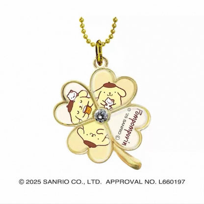Sanrio Four-Leaf Clover Metal Keychain